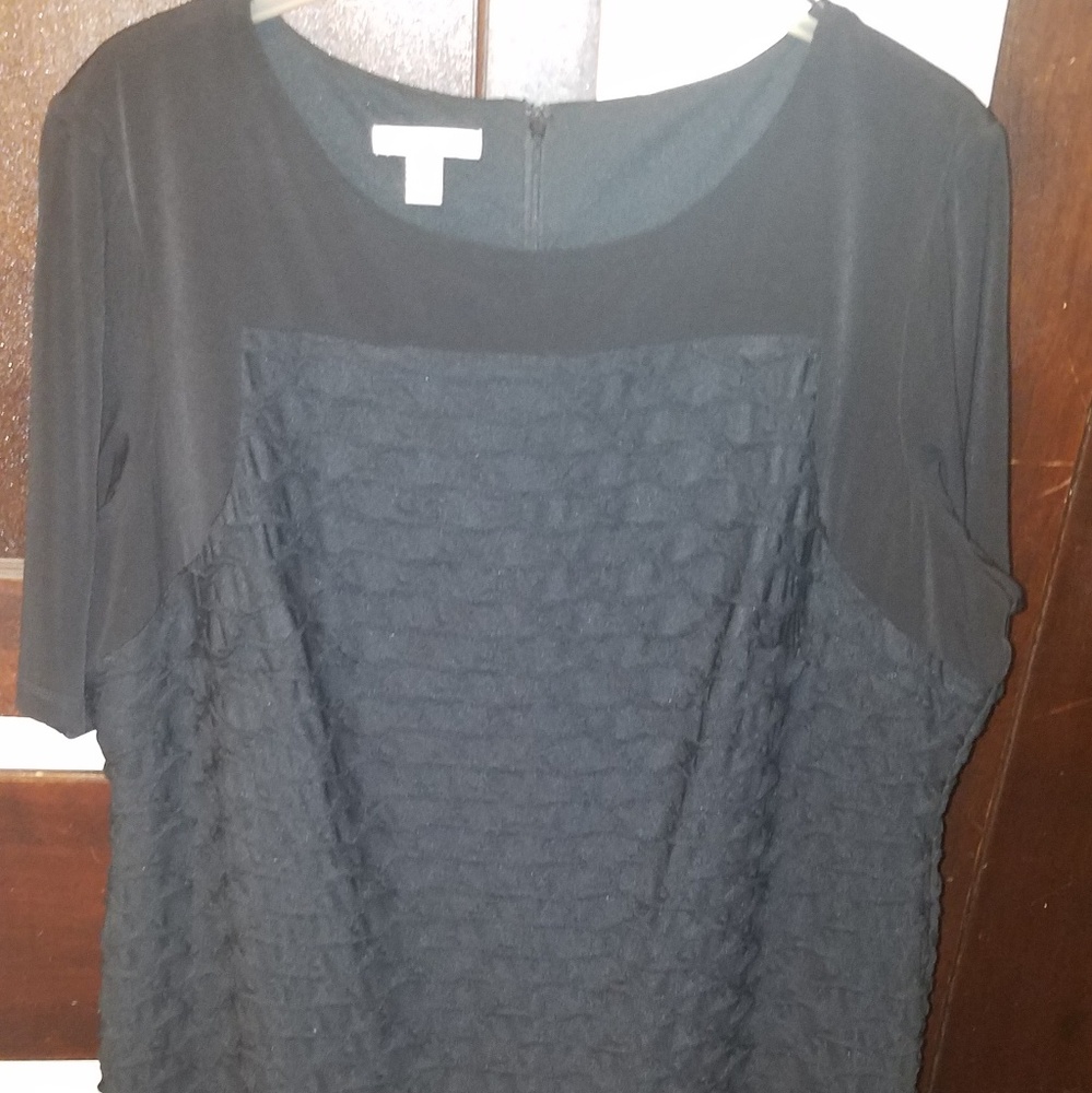 NWT plus size black midi